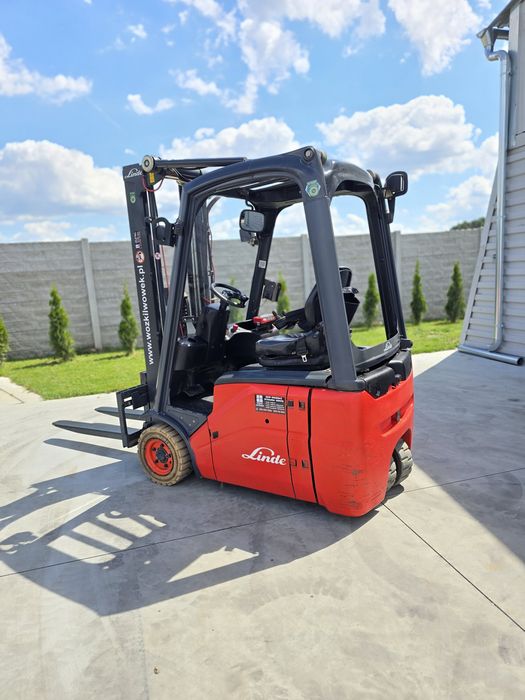 Wózek widłowy elektryczny Linde E14 UDT waga RAVAS widlak 48v sztaplarka 1400kg