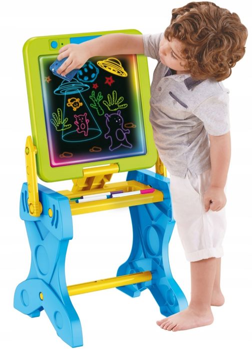 Tablica podświetlana suchościeralna magiczne biurko z krzesełkiem