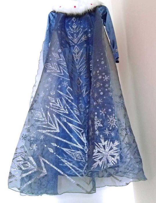 FROZEN - Fantasia Vestido Princesa Elsa (Natal) 4, 5, 7, 8 anos - NOVO
