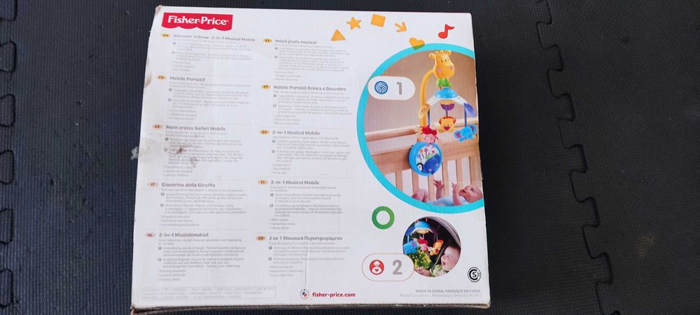 Caixa de música, brinquedo de cama