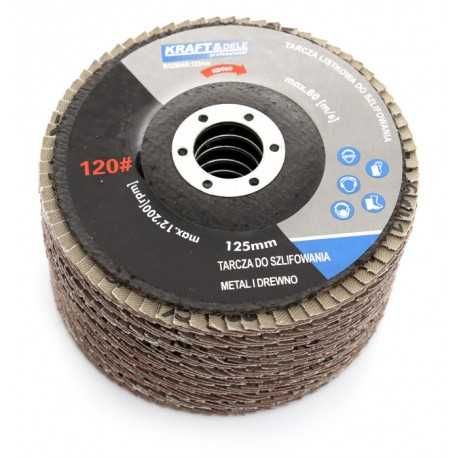 Komplet tarcz listkowych 10szt. 125mm P120 KD969