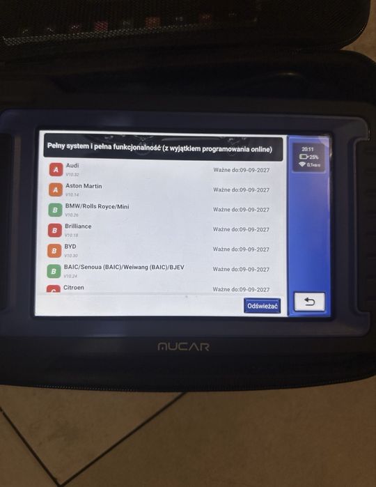Komputer diagnostyczny mucar v07s