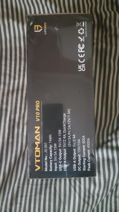 Vtoman V10 Pro 4500A Jump Starter