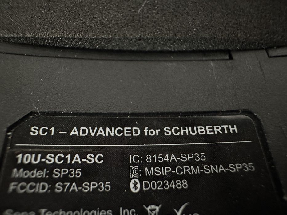 Schuberth SC1 advanced мотогарнітура мотогарнитура c4 c4 pro