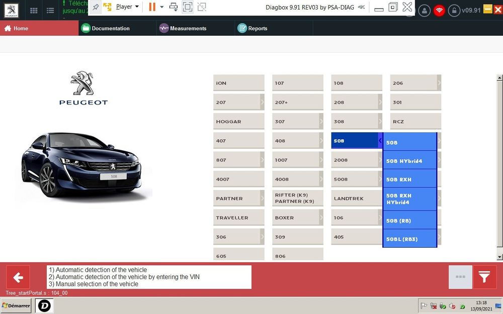 Peugeot 508 rxh 3008 hibrid4 ds5 híbrido Diagnóstico