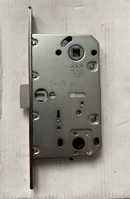 Замок міжкімнатний AGB Mediana Evolution WC нікель(полірований хром)