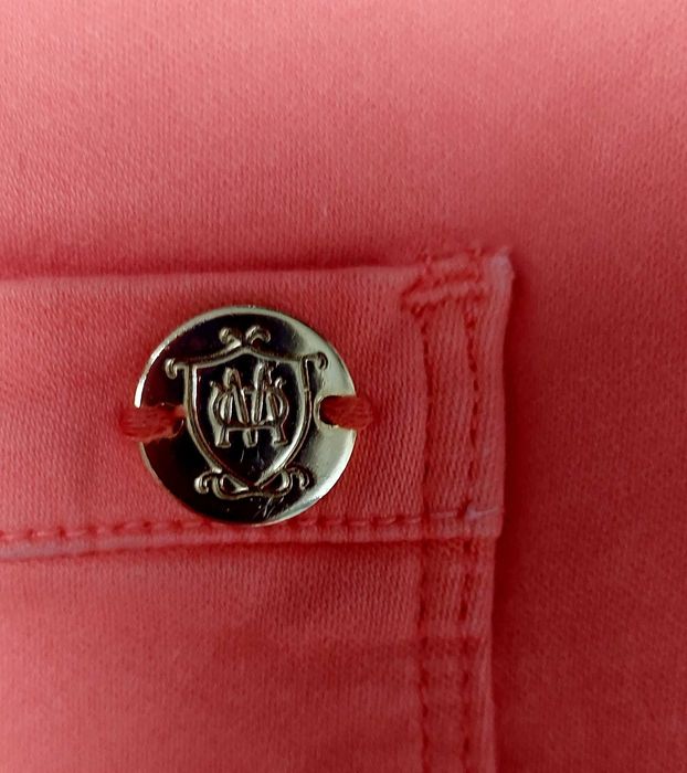 Spodnie jeansy koralowe Skinny MASSIMO DUTTI, R. 38