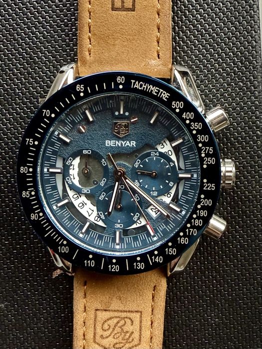 Zegarek Benyar męski skórzany pasek