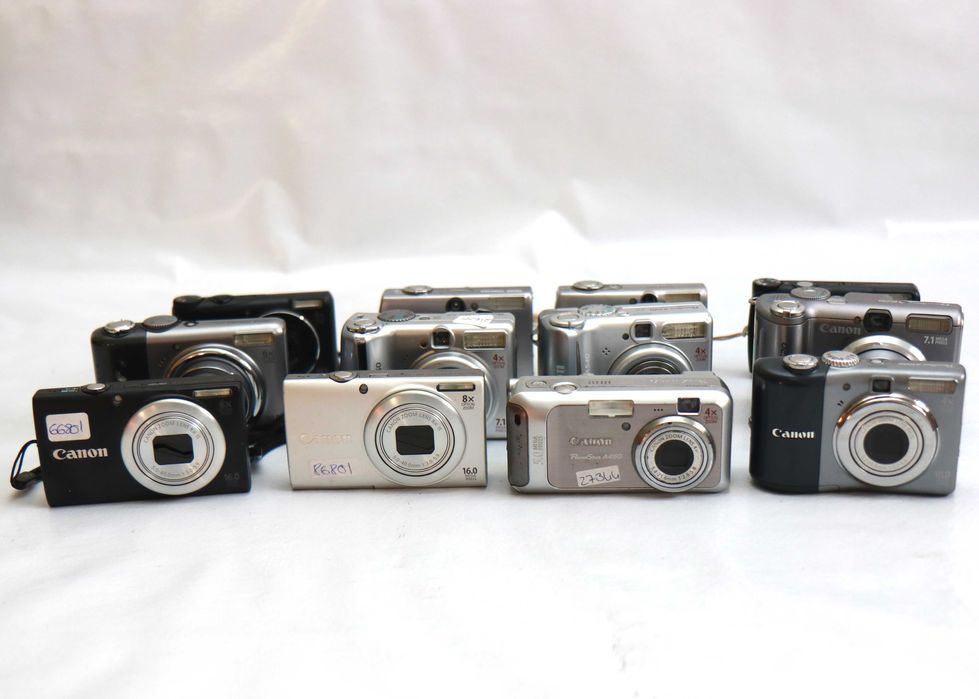 12 máquinas fotográficas compactas avariadas - Pack 2 - reservado