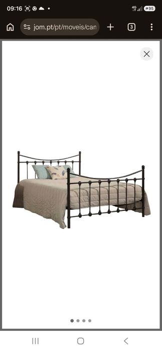 Cama de ferro sem colchão