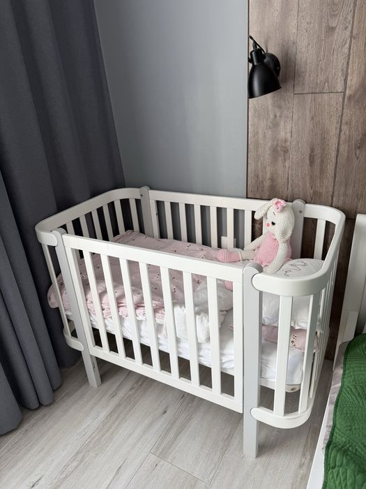 Ліжечко дитяче Veres Monaco, +маятник, +коліщатка, +матрац