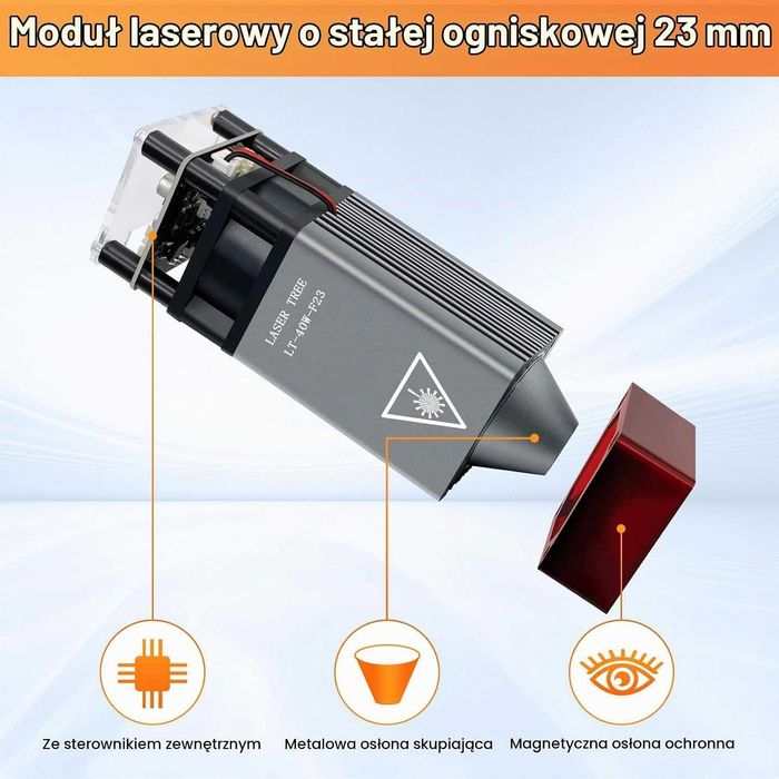 Moduł laserowy do grawerowania 10W 450nm Laser Tree LT-80W-AA PRO