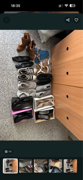 Lote de sapatos mulher - tam. 36-38