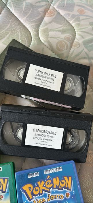 Cassetes VHS - prokemon + harry potter + senhor dos aneis
