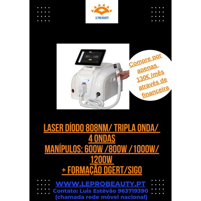 Laser Diodo 808nm Exclusivo em Portugal + 2 anos garantia + Curso