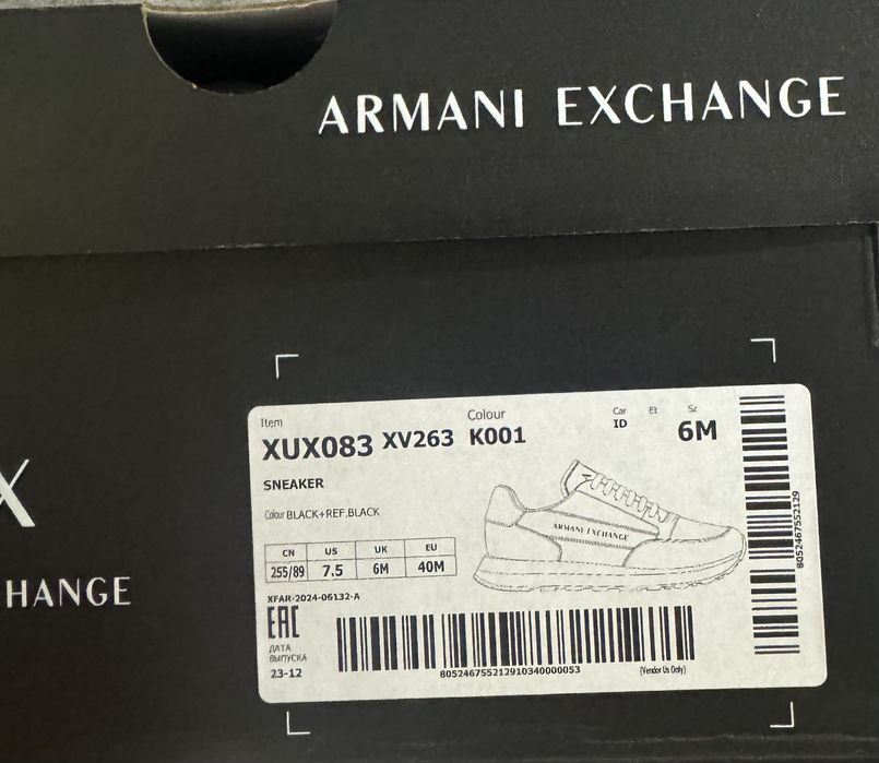 Продам кросівки Armani Exchange ОРИГІНАЛ