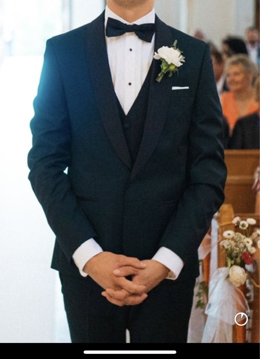 Garnitur ślubny Giacomo Conti butelkowa zieleń