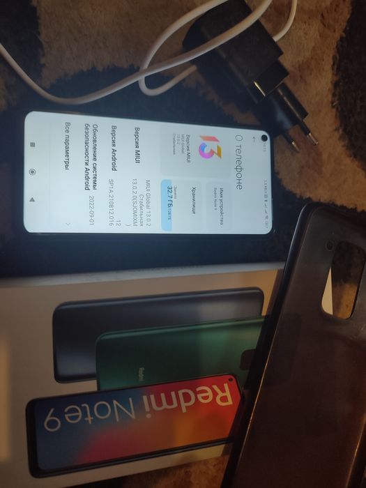 Смартфон телефон Xiaomi redmi note 9 6/128 NFC  скло чохол
