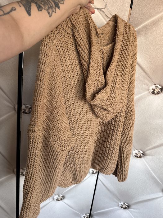 Sweter karmel kardigan