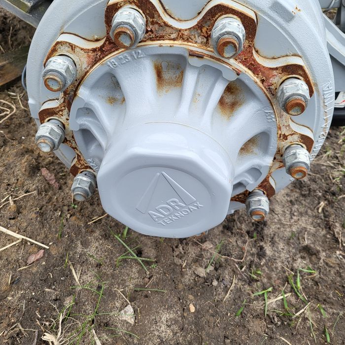 Oś skrętna hamowana BPW ADR nowa na poduszkach opryskiwacz rozsuwana