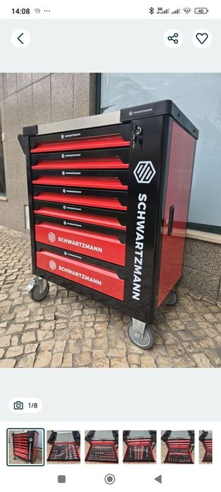 Carrinho 7 gavetas 6 gavetas completas