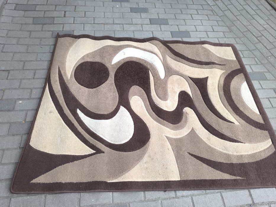 Dywan 141x190 ciemny brąz