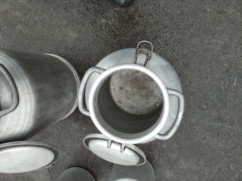 Бідон алюмінієвий 38 літрів з кришкою