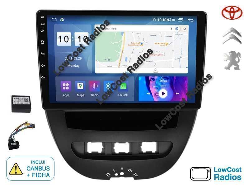 Auto Rádio GPS ANDROID 15 | PEUGEOT 107, CITROEN C1, TOYOTA AYGO
