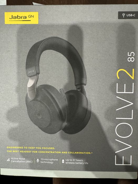 Навушники Jabra Evolve 2 85 MS USB-A Black (28599-999-999)