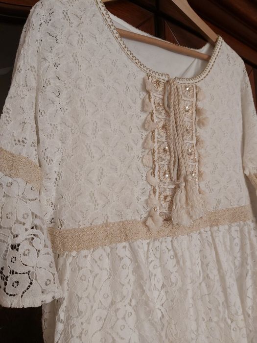 Tunika koronkowa boho