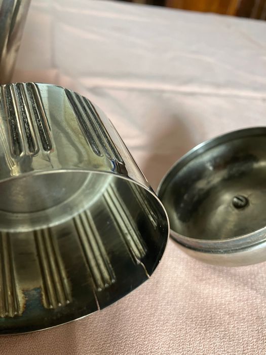 Elegante Chaleira, açucareiro e leiteira Art Déco