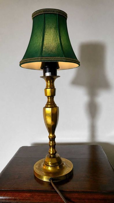 Piękna lampa ArtDeco mosiężna