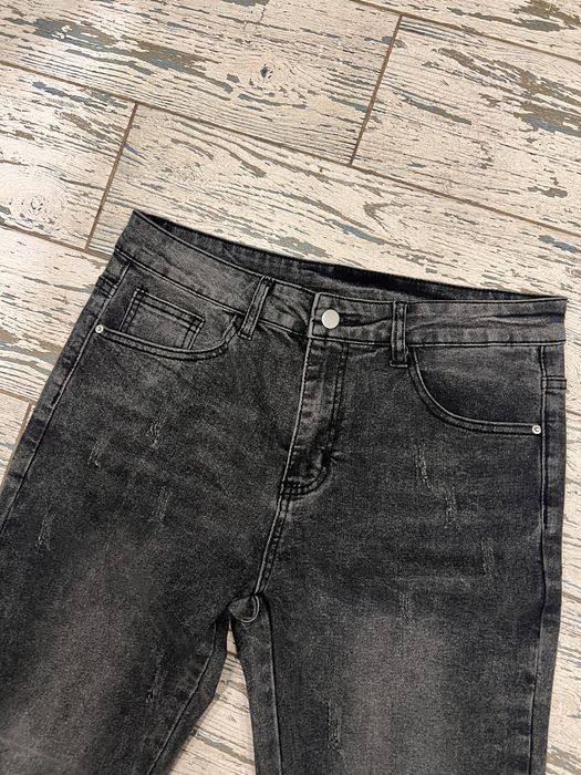 flared jeans black чорні