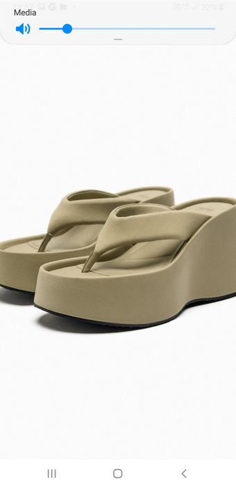 Klapki Zara 39 koturny wysokie botki lato tkmaxx nowe metka