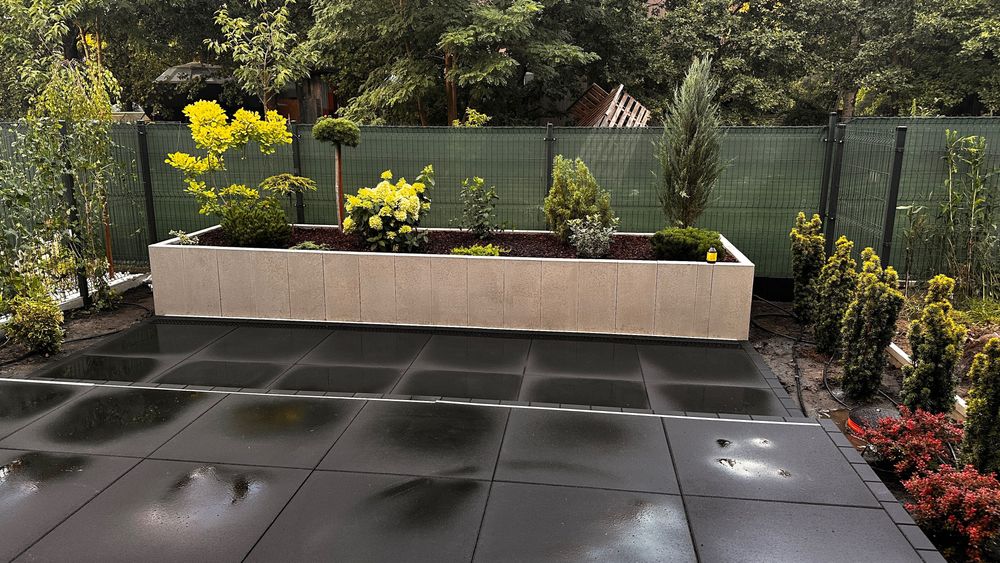 Brukarstwo tarasy ogrodzenia