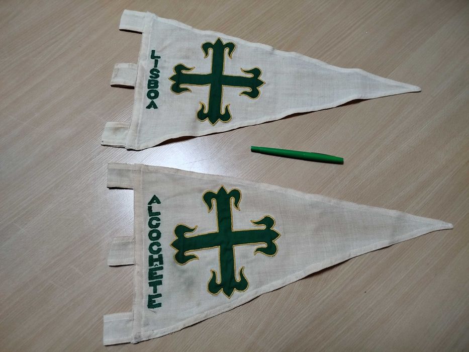 Quatro Flâmulas - Legião Portuguesa - Salazar