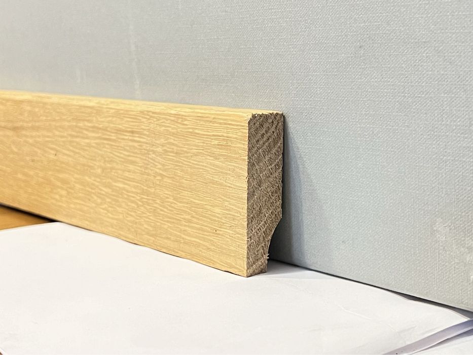 Listwa przypodłogowa dębowa, cokół dębowy 60mm x 18mm