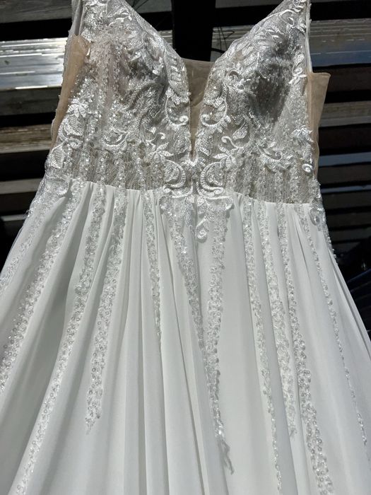 Suknia ślubna muslin, lekka kobieca 36/38