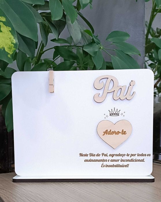 Pai ( Placa e moldura personalizadas)