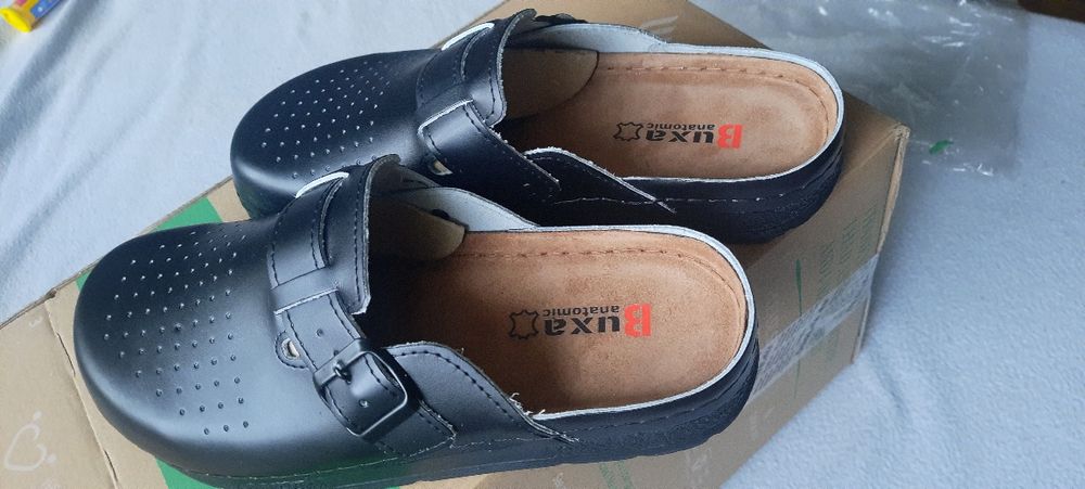 Klapki Anatomiczne skórzane