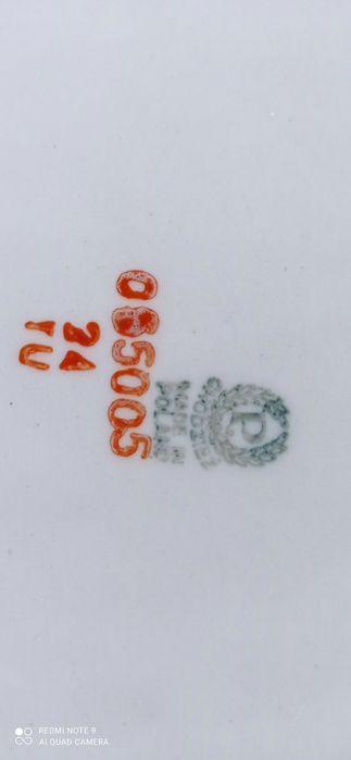 Półmisek duży z kwiatami -stara Chodzież