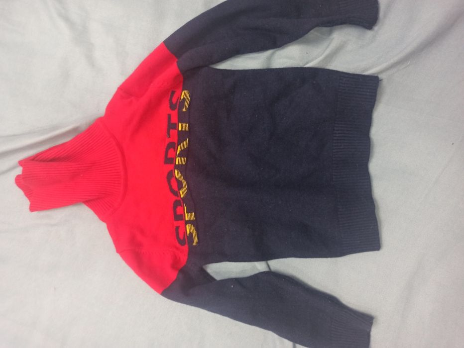 Детский теплый свитер и водолазка 104