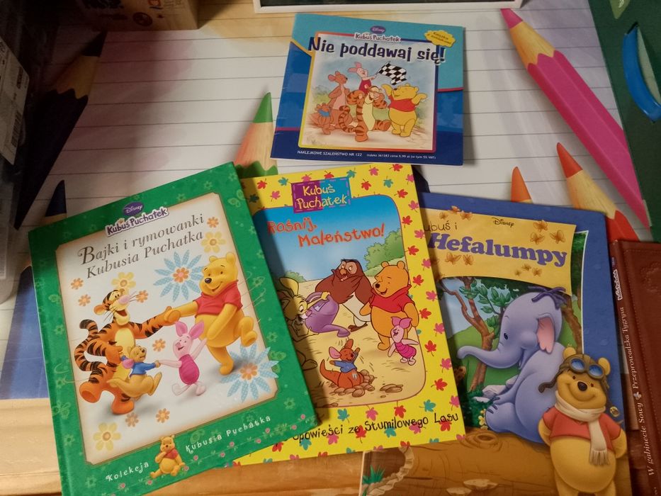 Kubuś Puchatek i przyjaciele 5 szt książki Disney