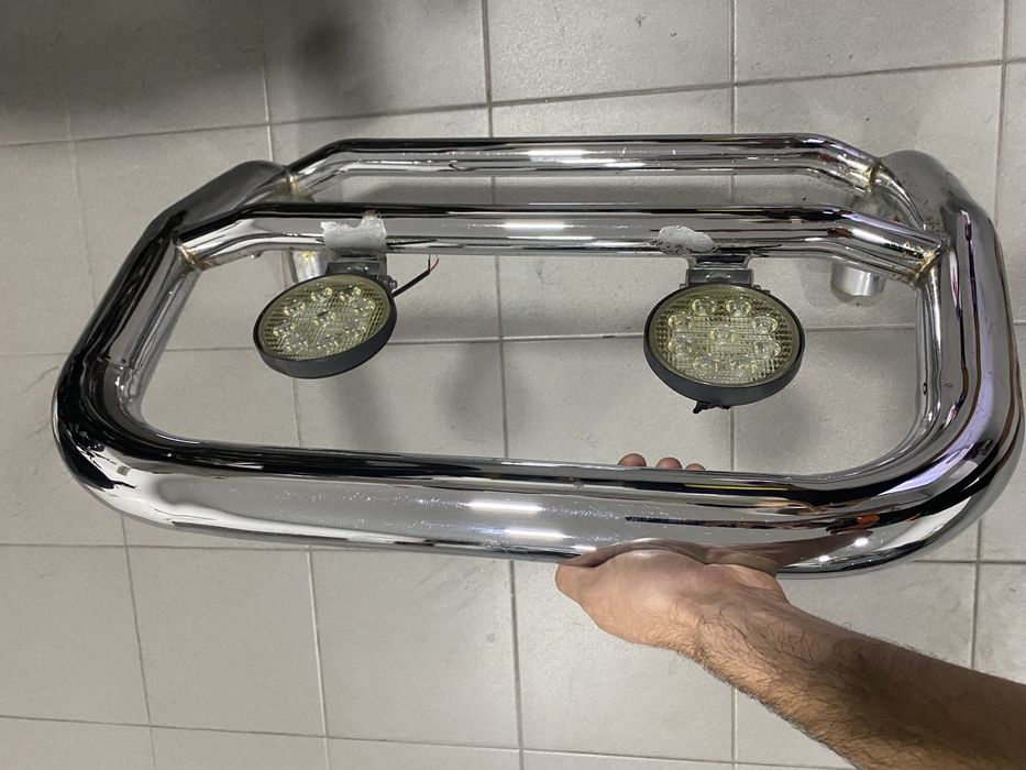Mata-vacas ou bull bars cromado Suzuki Jimny 98-07