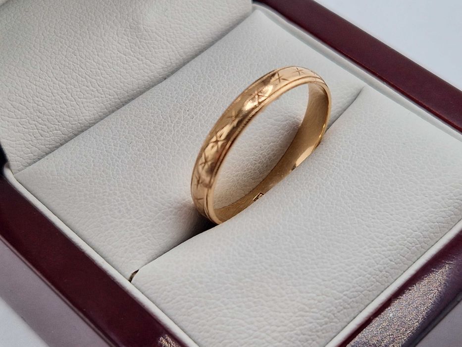 ZŁOTA OBRĄCZKA 2,60 g 14K 585 r.25 Wrocław Psie Pole