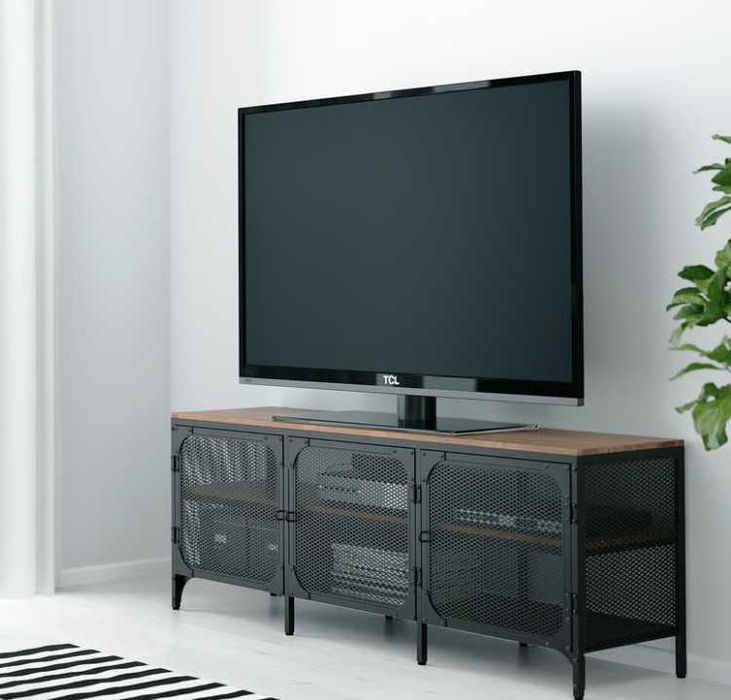 Móvel para TV ou apoio FJÄLLBO, em madeira+metal de qualidade