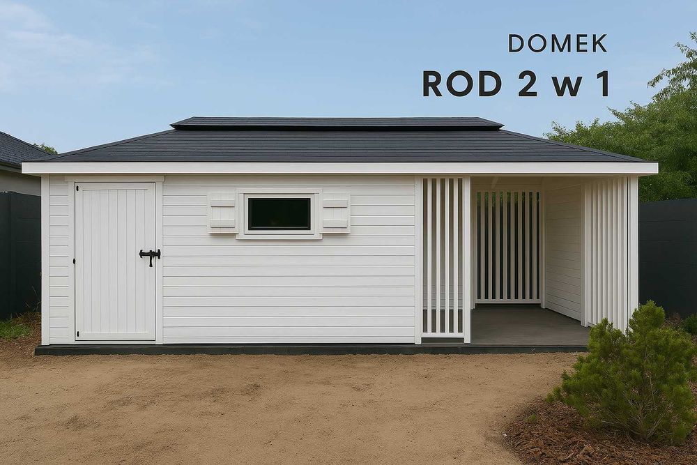 Domek ogrodowy 2w1 „Idealny na Działkę ROD” 5x3 domek z altanką