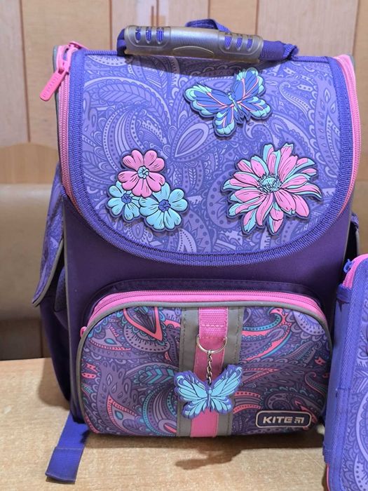 Шкільний каркасний рюкзак Kite 501 Flowery портфель