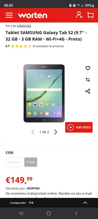 Oportunidade unica mesma!!! Vendo Samsung Galaxy Tab2 SMT813