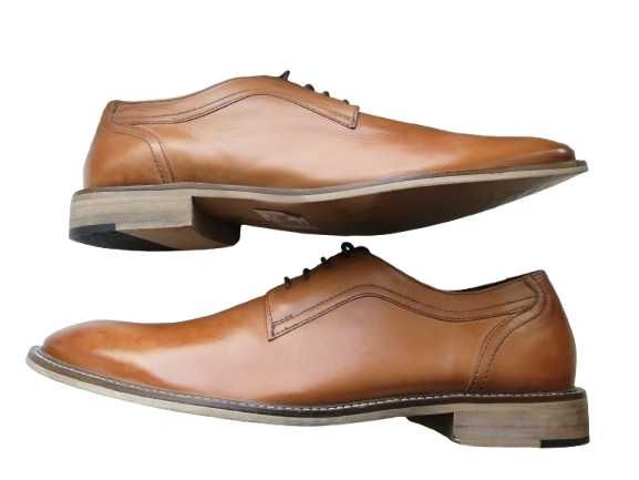Мужские кожаные туфли. greenwood. размер 43. коричневые.